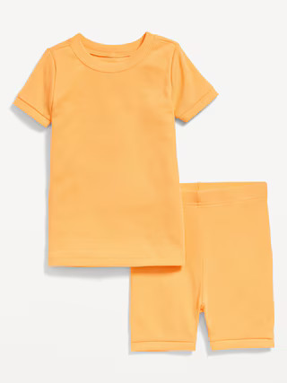 Unisex Snug-Fit Ribbed Pajama Set for Toddler & Baby | Old Navy (US)