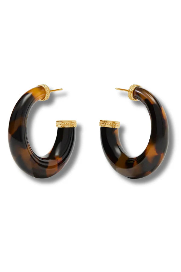 Julie Vos Madison Tortoiseshell Statement Hoop - FINAL SALE | The Willow Tree