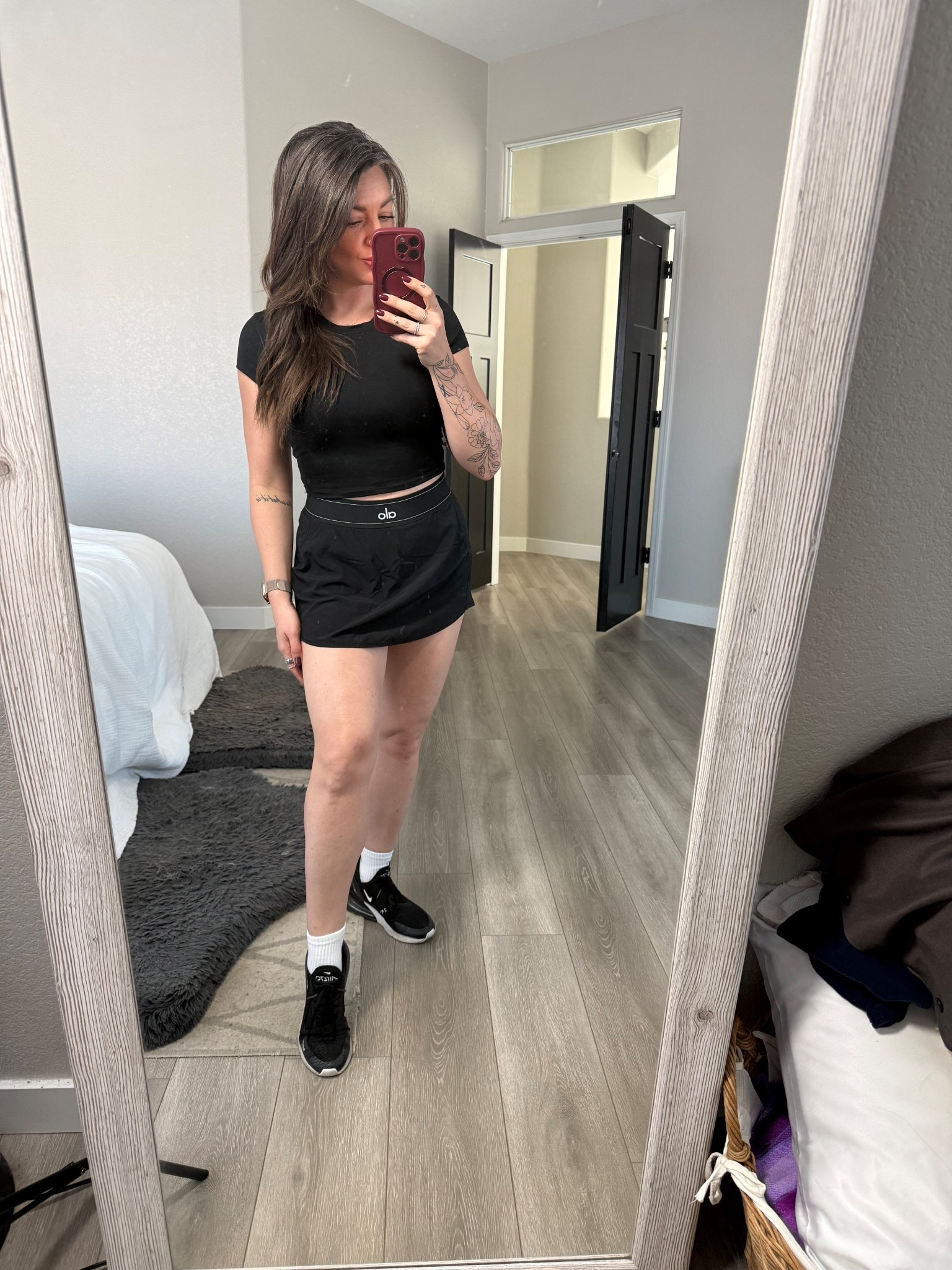 Heading to a holiday market in Phoenix… It's 88°. As much as I'd love to dress more festive, this alo set is gonna have to work! You can't tell from the pic, but my socks are at least festive! 

#LTKActive #LTKHoliday #LTKSeasonal