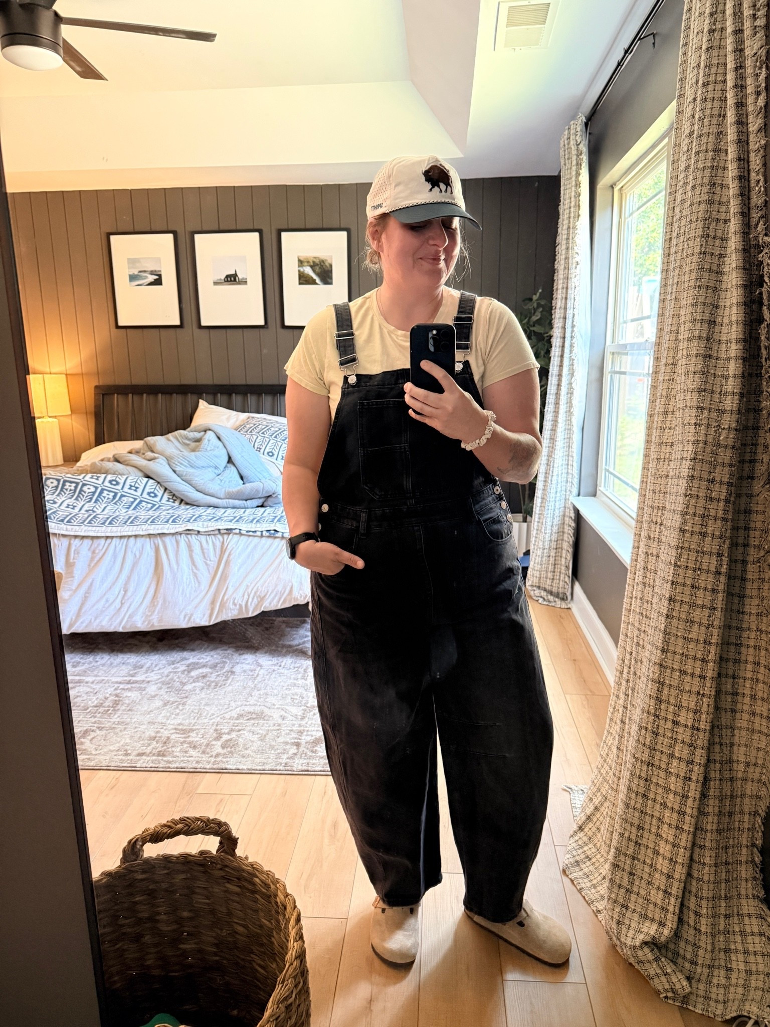 Size up in the overalls - or that’s what worked best for me!

#LTKootd #LTKgrwm