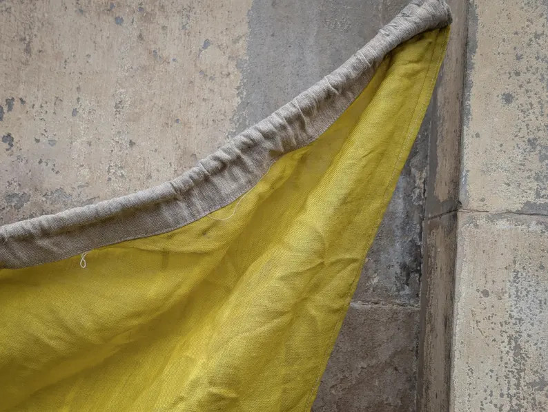 Large Vintage Nautical Signal Pennant Flag Textile - Blue & Yellow Maritime Wall Hanging - 149 x ... | Etsy (US)