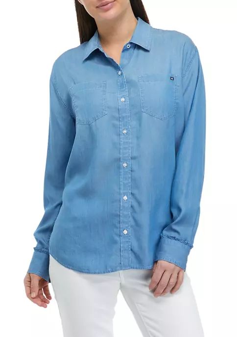 Women's Chambray Button Down Shirt | Belk