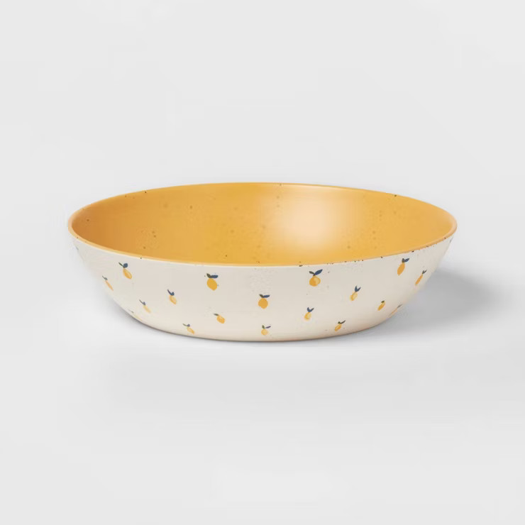 43oz Bamboo and Melamine Lemon Dinner Bowl - Threshold™ | Target