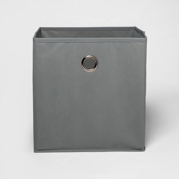 11&#34; Fabric Cube Storage Bin Gray - Room Essentials&#8482; | Target