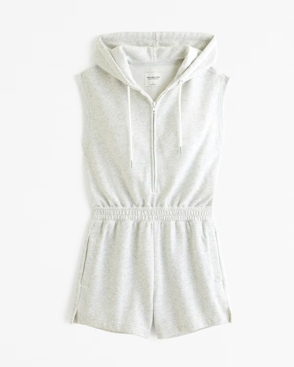 Women's Hooded Fleece Romper | Women's Dresses & Jumpsuits | Abercrombie.com | Abercrombie & Fitch (US)