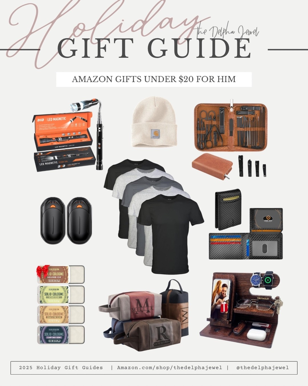 Amazon holiday gift ideas for him, under $20! 

Affordable gifts, Amazon gifts, gifts for him 

#LTKFindsUnder50 #LTKHoliday #LTKGiftGuide