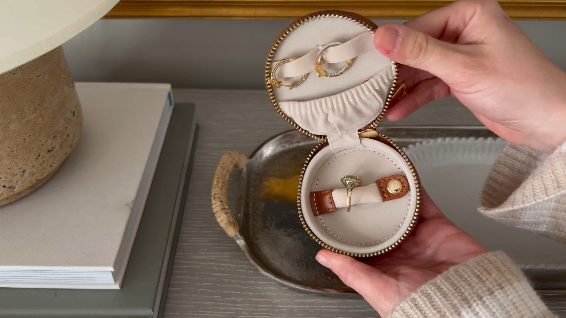 My go-to travel jewelry organizer- under $30 (and real leather). 

#LTKtravel #LTKVideo #LTKfindsunder50