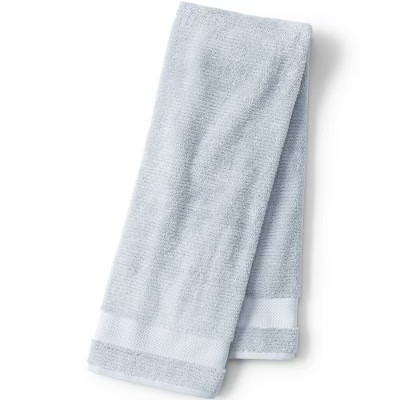 Lands' End Organic Cotton Bath Towel - Bath Towel - Sky Fog | Target
