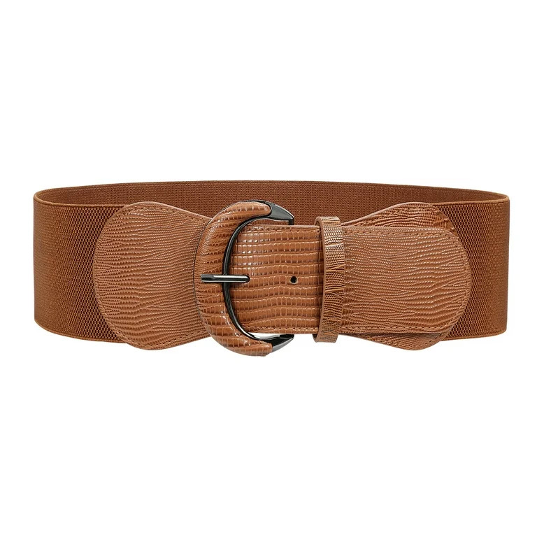 WHIPPY Women Elastic Wide Belt, Stretch Waist Belt for Dresses | Walmart (US)