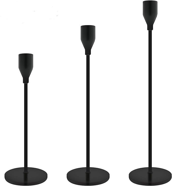 Urban Deco Taper Candle Holders for Candlesticks Vintage Candle Holders for Table Centerpiece Dec... | Amazon (US)