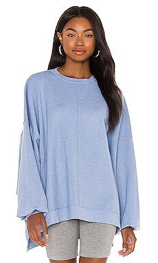 Free People Uptown Pullover in Rippling Waters from Revolve.com | Revolve Clothing (Global)