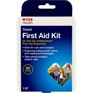 CVS Travel First Aid Kit, Antibacterial Essentials, 30 Piece | CVS Health