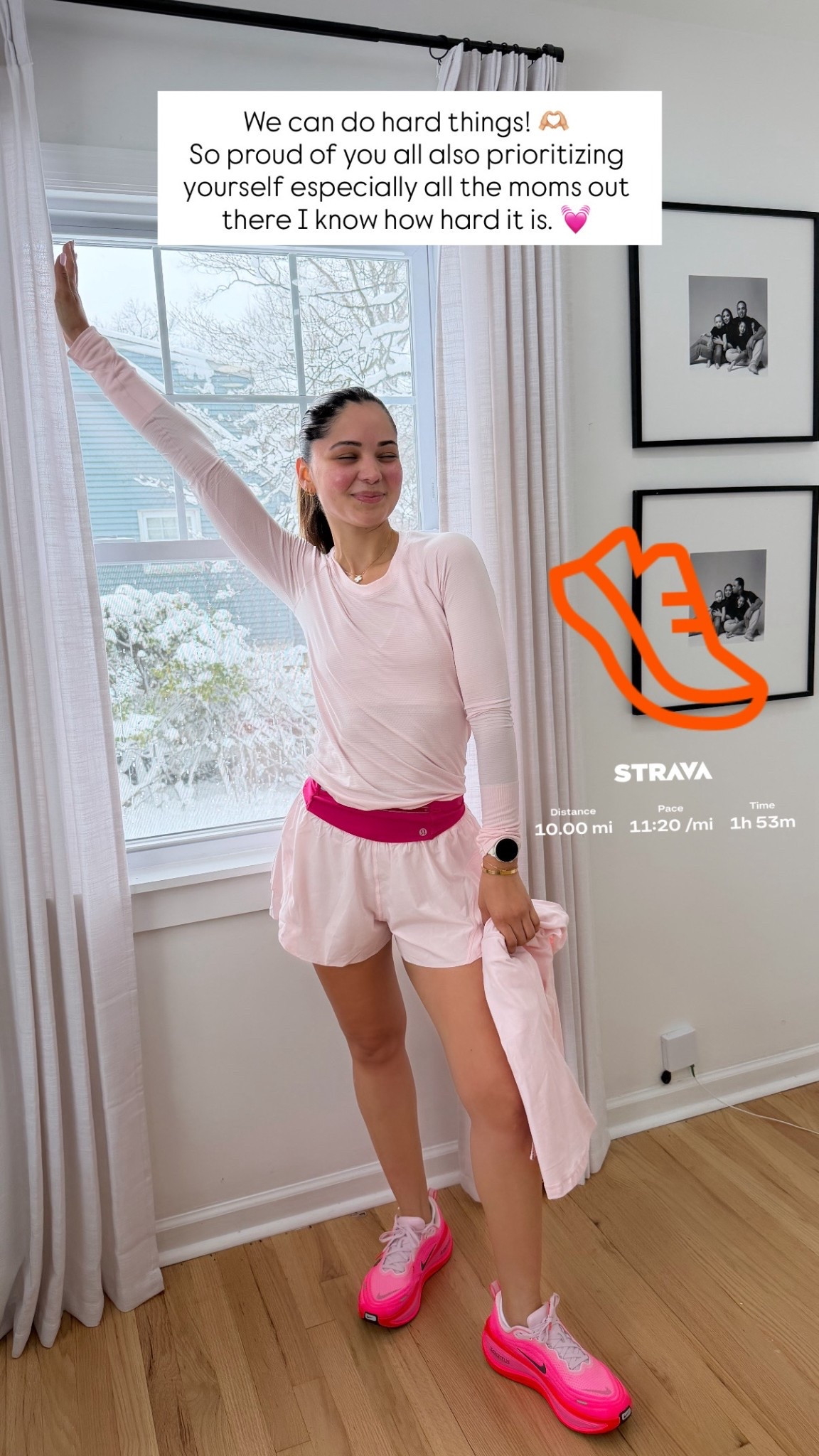 10 miles today! Sharing todays look below 