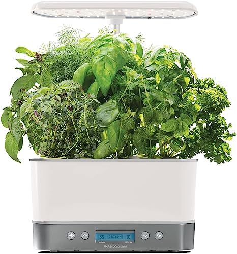 AeroGarden Harvest Elite - Indoor Garden with LED Grow Light, White Stainless | Amazon (US)