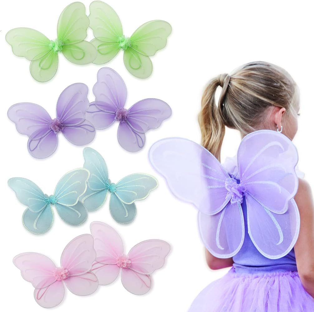 Butterfly Craze Girls' Fairy, Angel or Butterfly Wings – Pack of Sets of Wings | Amazon (US)