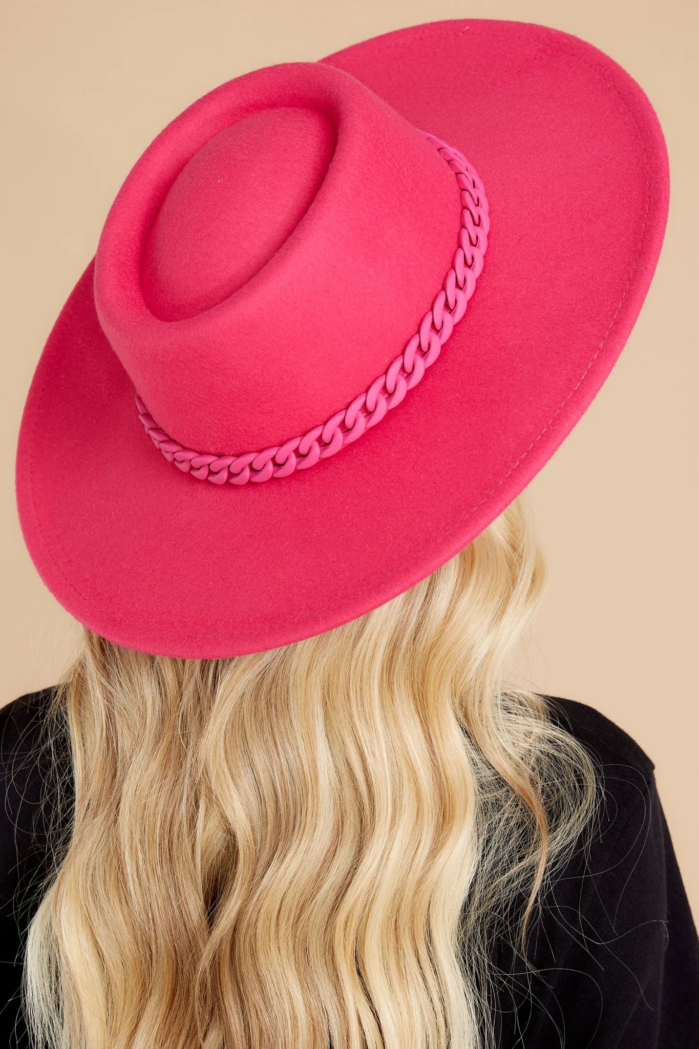 Bring The Joy Hot Pink Hat | Red Dress 