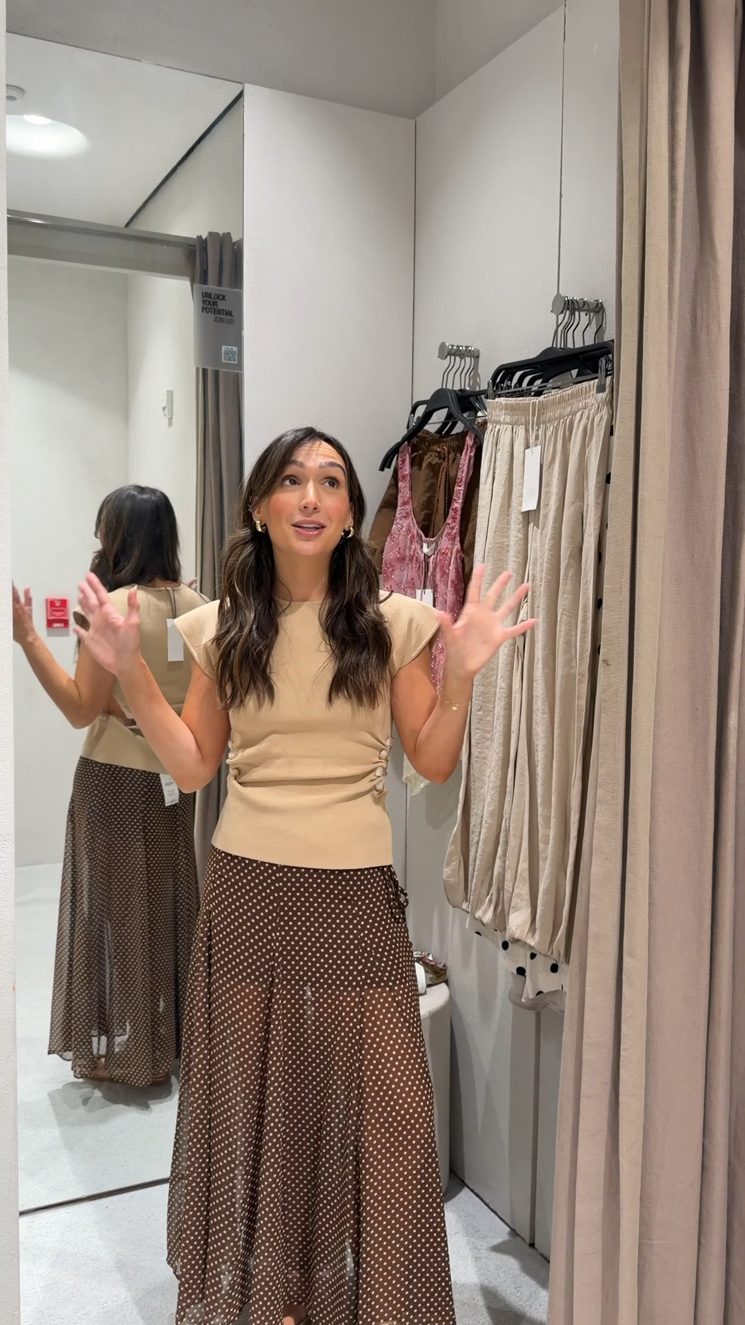 Wearing an xs top and a skirt!

#LTKSeasonal #LTKPetite