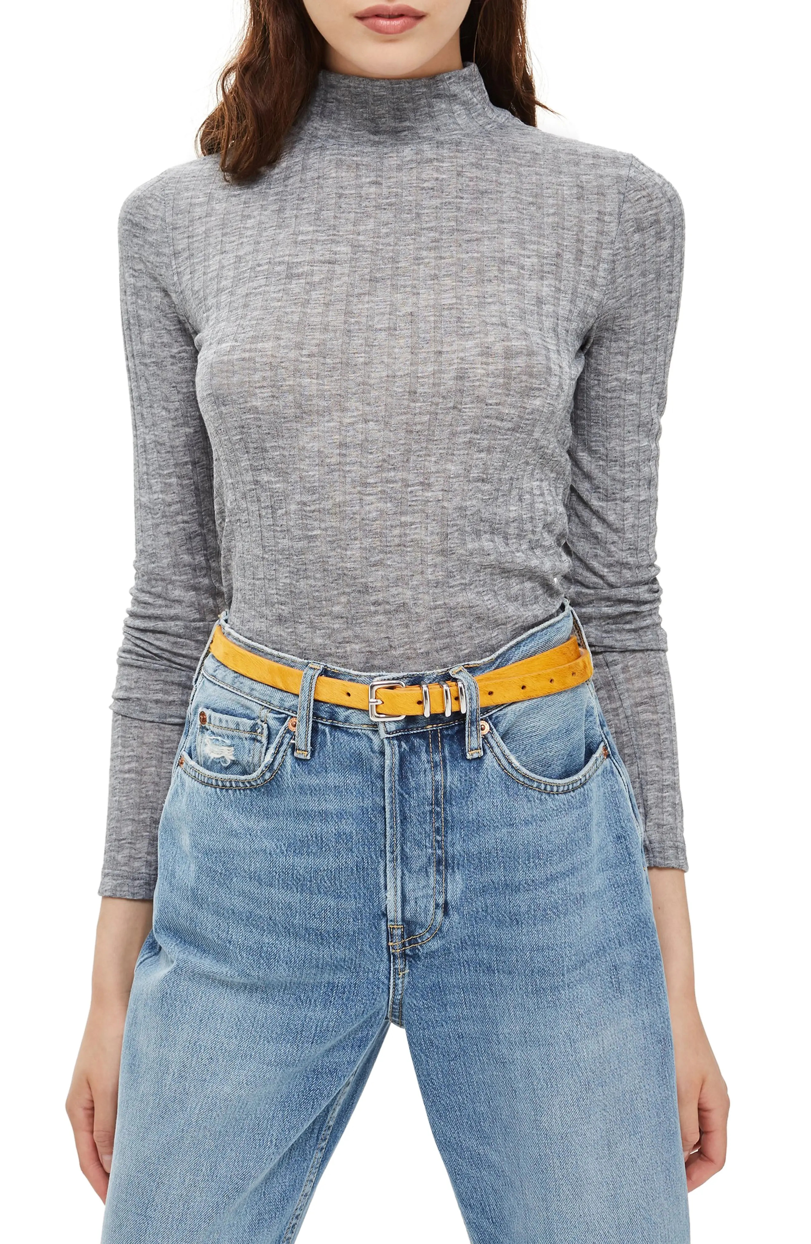 Topshop Funnel Neck Shirt | Nordstrom