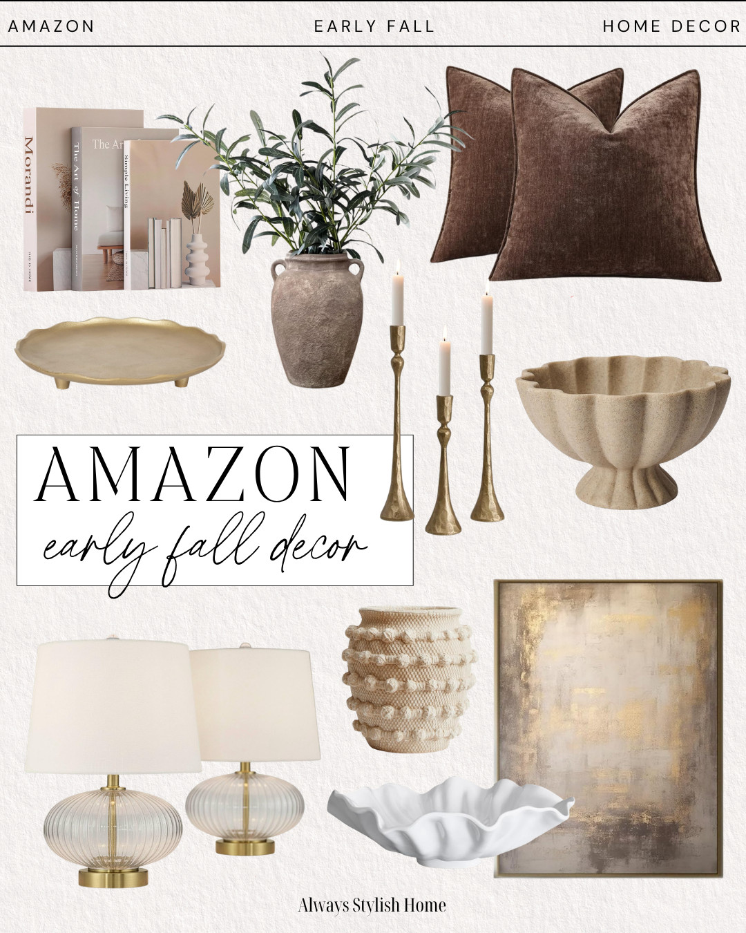 amazon early fall decor. living room decor, affordable home decor, furniture, weekend deals, foyer table, faux florals, art, wall art, etsy, pillows, interior design, interior styling, tray, side table, throw pillows, look for less, designer looks, budget decor, vase, ceramic pottery, budget, budget friendly, rattan, wood, rustic amazon home, arch, brass hardware, gold hardware, vintage, antique.

#LTKHome#LTKSaleAlert 

 #LTKSeasonal #LTKHome
