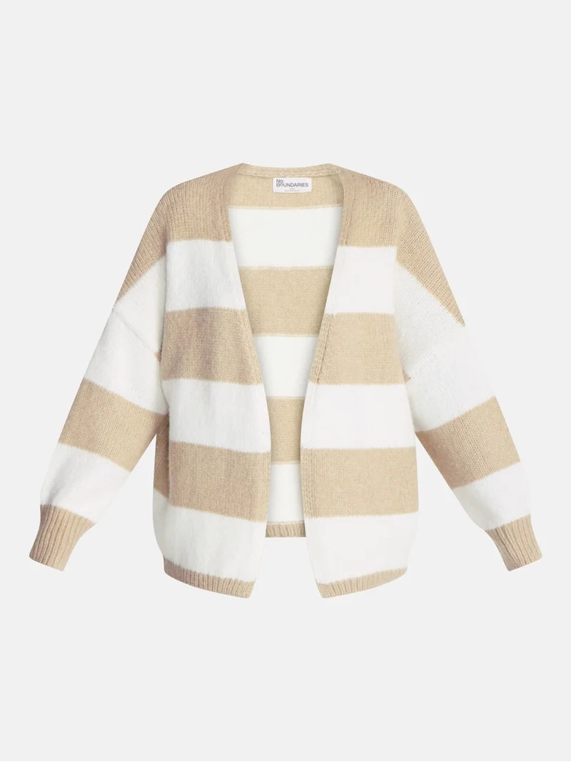 No Boundaries Women's Open Front Cardigan, Women's XXS-4X | Walmart (US)