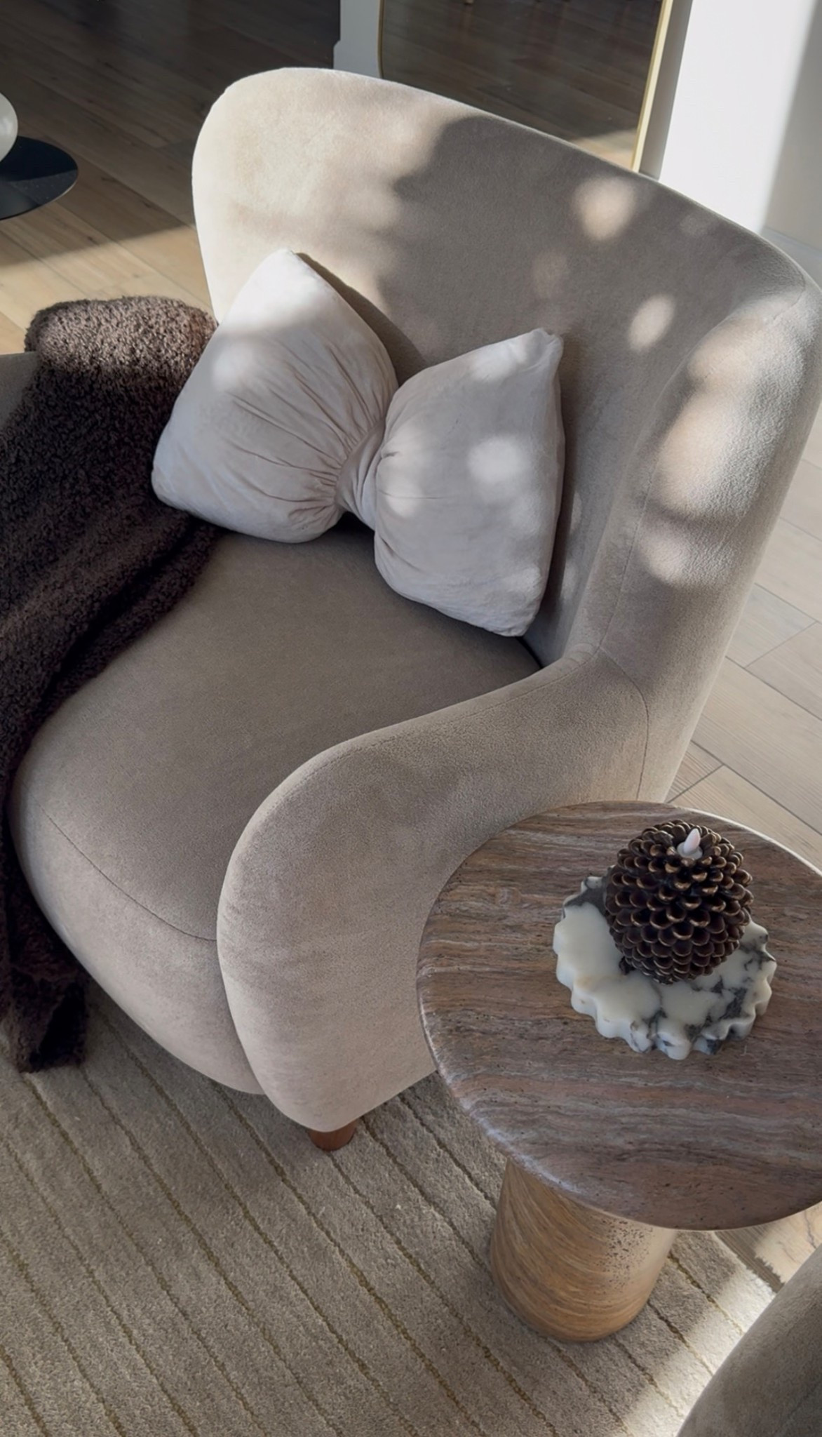 Adding festive touches wherever I can… this bow pillow is the sweetest little moment for the holiday season 🤎

#LTKFindsUnder50 #LTKSaleAlert #LTKHome