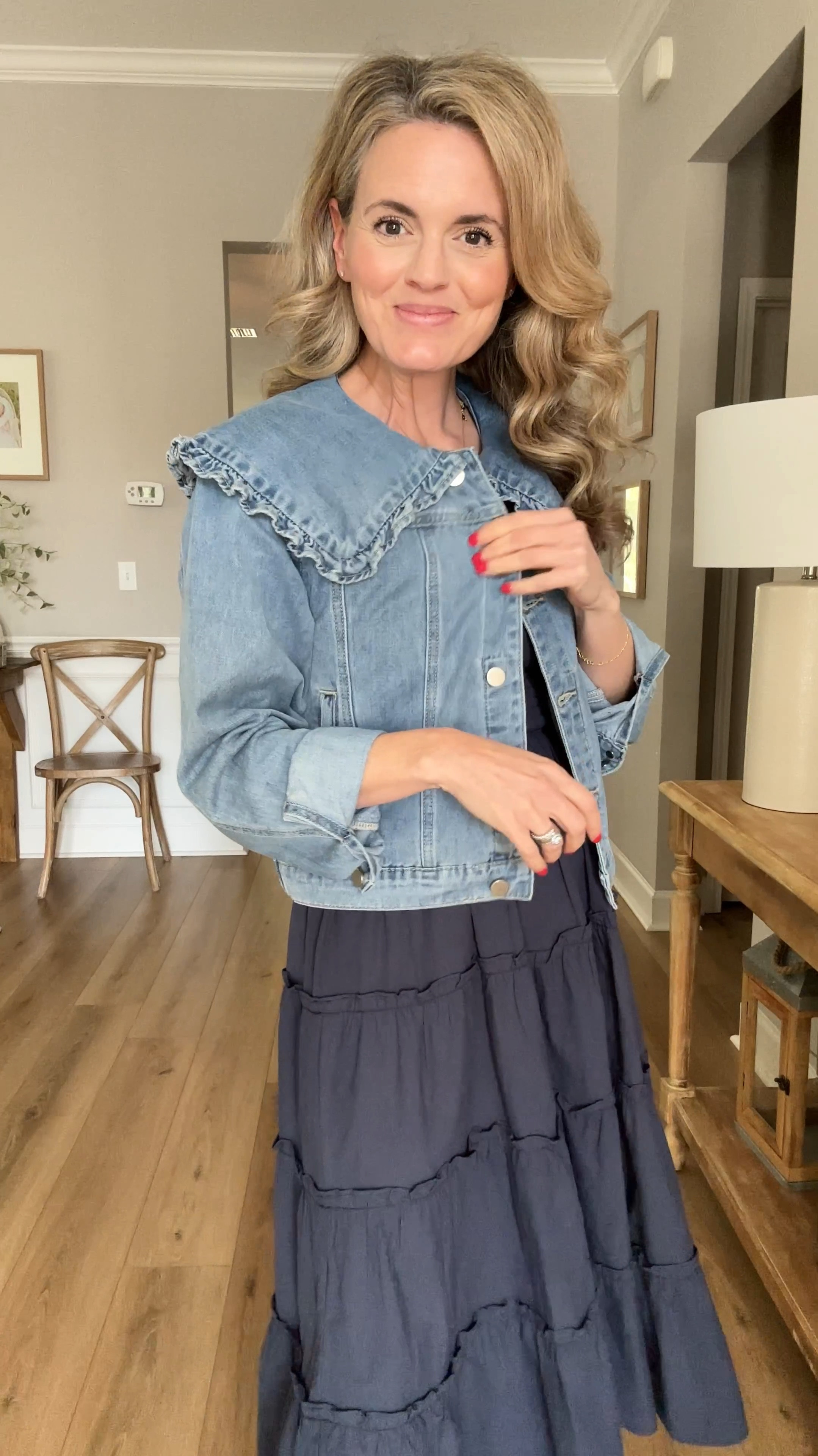 I think I became more occupied watching my neighbor across the street. 

Comment DENIM for the links! 

This denim jacket has been on repeat with everything! The weather warmed up nicely to be able to wear it over a dress. I feel like I’m getting my groove back! 

We only have 2 left in the jacket! You can find it @editno5boutique and linked in the @shop.LTK app! 

#LTKFindsUnder100 #LTKOver40 #LTKStyleTip