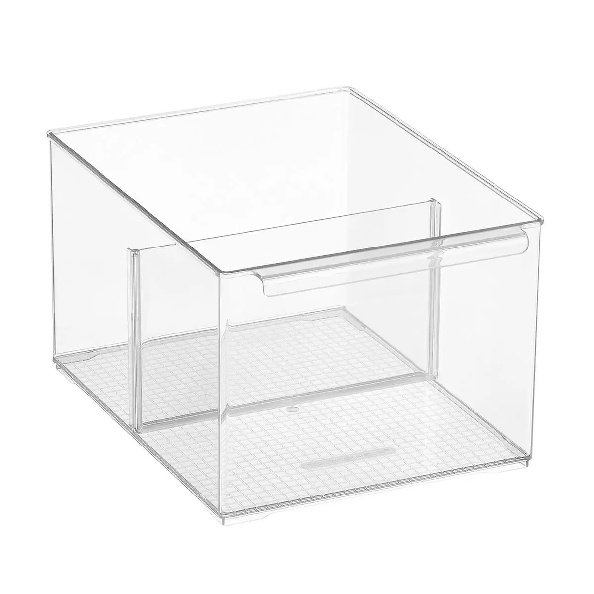 Everything Organizer Medium Cabinet Depth Pantry Bin w/ Divider ClearSKU:100871635.07 Reviews | The Container Store