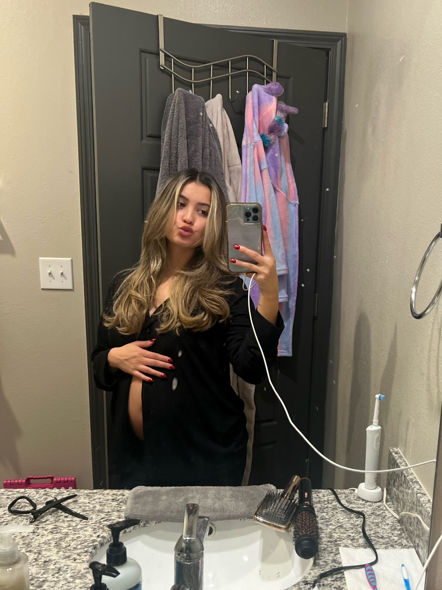 Comfiest pajama set. Sized up for pregnancy 

#LTKbump