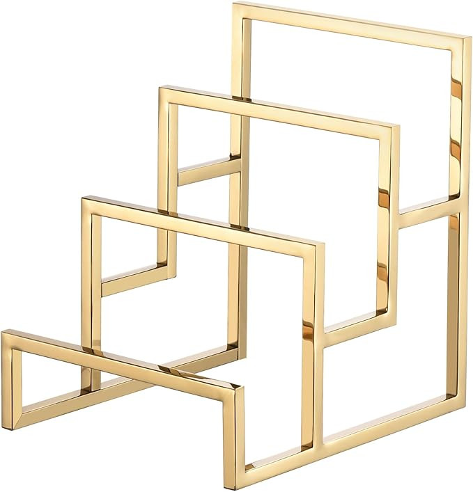 uxcell Clutch Purse Display Stand 3 Layer Wallet Display Rack Metal Clutch Holder Riser for Home ... | Amazon (US)