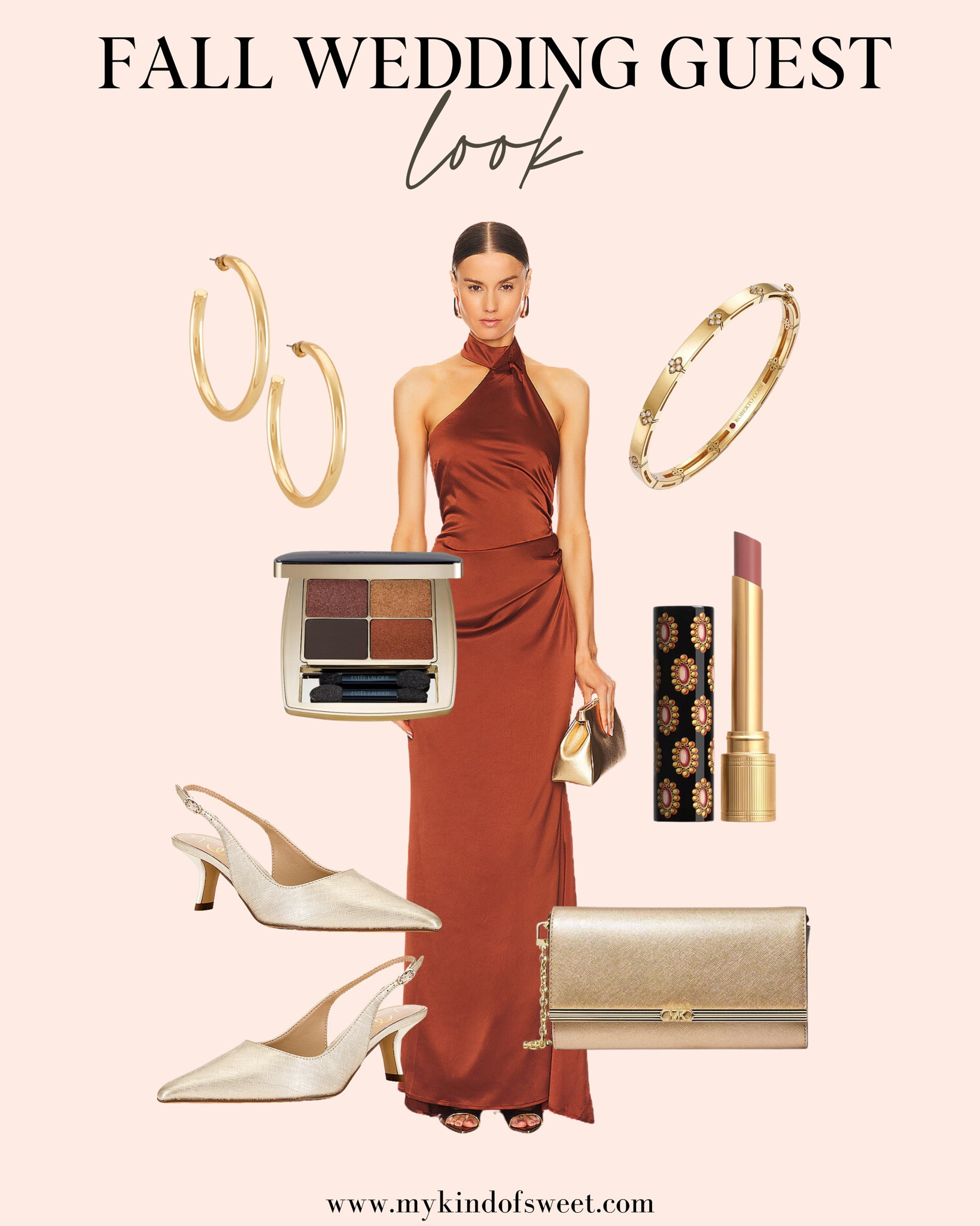 This dress if perfect for attending a wedding in the fall. The Revolve gold shoes are a great sparkly accent.

#LTKStyleTip #LTKWedding