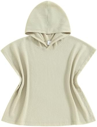 Kids Swim Cover up Girls Boys Waffle Towel Poncho Swimsuit Coverups for Beach, Pool, Bath | Amazon (US)