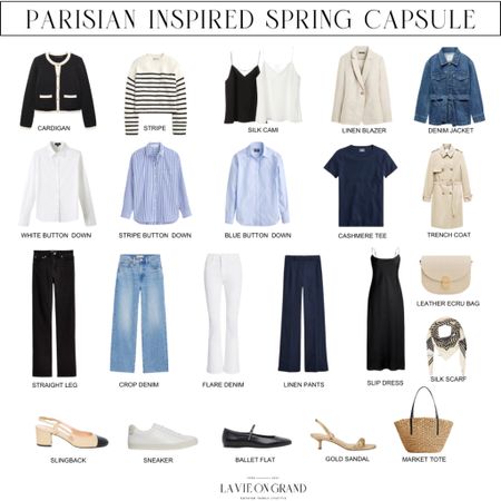 Parisian Spring Capsule- Part 1 
Capsule Wardrobe 


#LTKSeasonal #LTKover40 #LTKstyletip