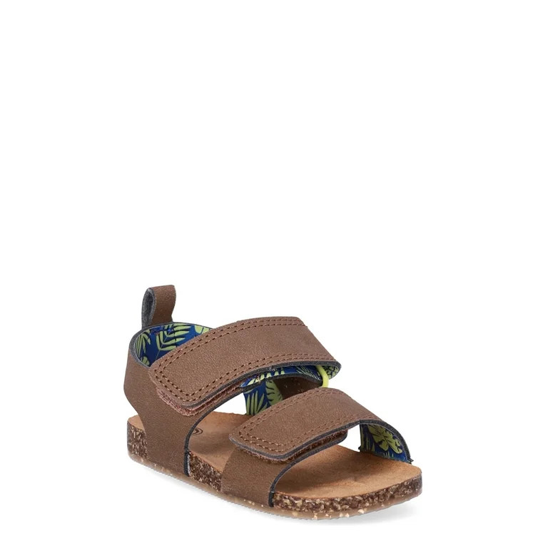 Wonder Nation Baby Boys Footbed Sandals, Sizes 2-6 - Walmart.com | Walmart (US)