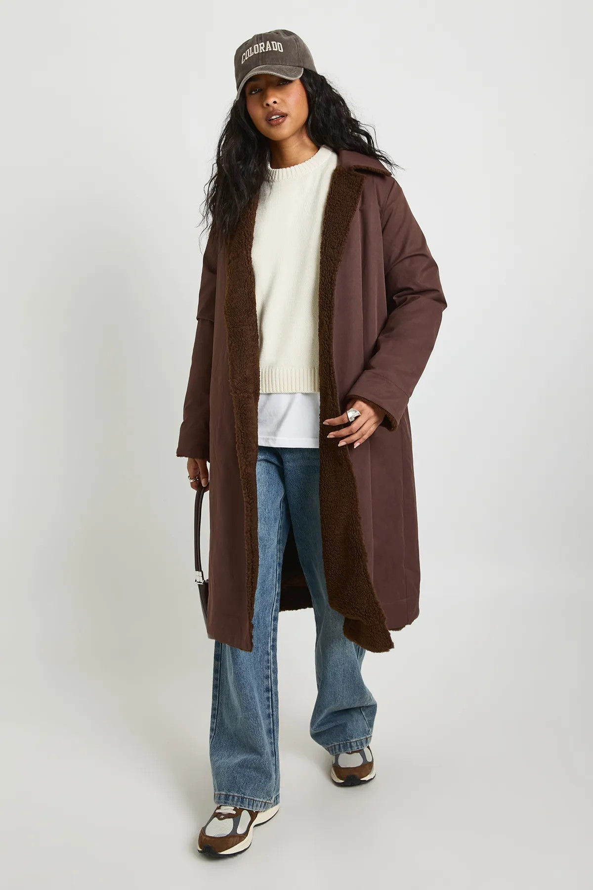 Borg Lined Mac | boohoo (US & Canada)