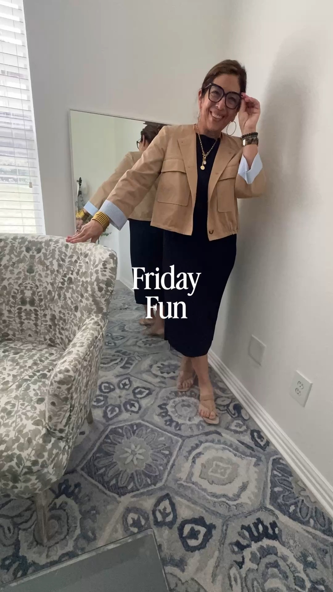 I have a couple of appointments today and date night with my hubby. 
Getting ready for my day. It’s chilly this morning but it’s going to warm up so I am layering. 
Wearing a vintage dress and my new Veronica Beard jacket. 🧥 
It’s part of my Friday Faves today. 

I’m Elisa, a wardrobe stylist, founder of Turnkey Style, and author of The Style Advantage: I Say What HR Can’t. I work with professionals and corporate teams to help them show up authentically, on brand, and with confidence. I’m also a mom of two grown boys, a wife, a post-menopausal woman in business, 5’4”, a size 14/16 on the bottom and L on top. I’ve been everything from a size 10–18+, which is why fit, function, and real life always come first.

#LTKgrwm #LTKootd #LTKWorkwear