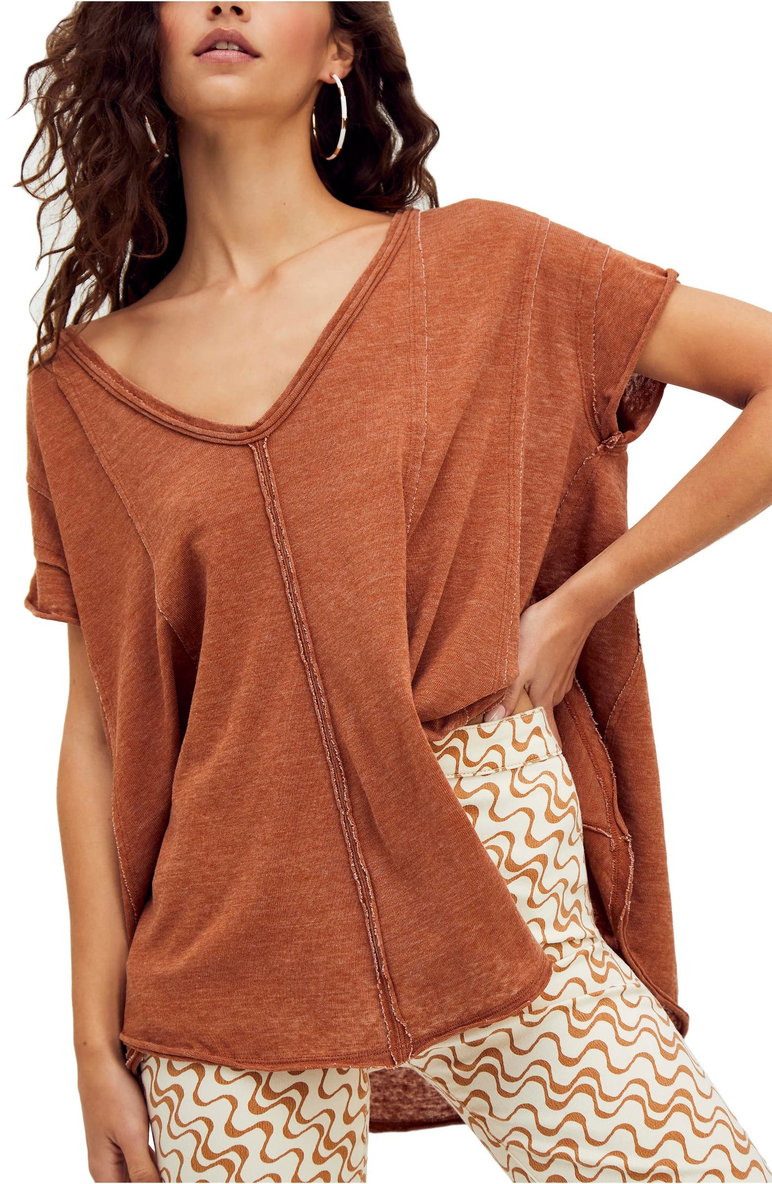 Sammie V-Neck Short Sleeve T-Shirt | Nordstrom