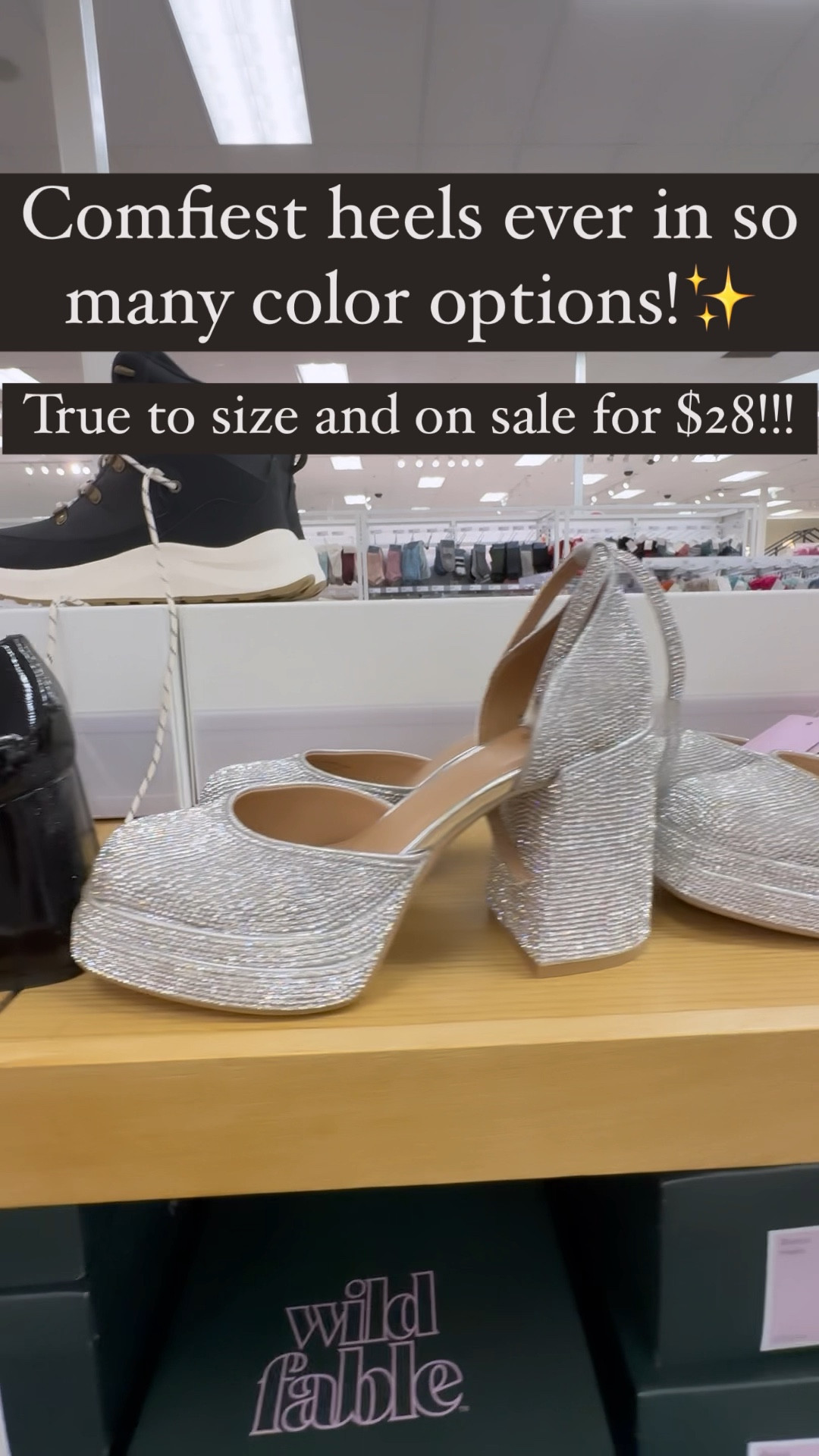 These platform pumps are the most comfortable heels ever, and they’re on sale at Target right now! I got the patent leather heels, but I love the rhinestone heels, too! Only $28 right now and perfect for Christmas, New Year’s Eve or a winter wedding! ……………. comfortable heels target heels target shoes rhinestone heels rhinestone shoes winter wedding guest outfit winter wedding guest shoes winter wedding shoes rhinestone pumps wide heel pump chunky heels platform pumps platform heels black heels patent leather heels patent leather shoes christmas party outfit holiday party outfit Christmas Eve outfit christmas outfit dress holiday outfit pink heels new year’s eve party outfit NYE outfit new years eve outfit trendy heels trending heels winter trends winter shoe trends 