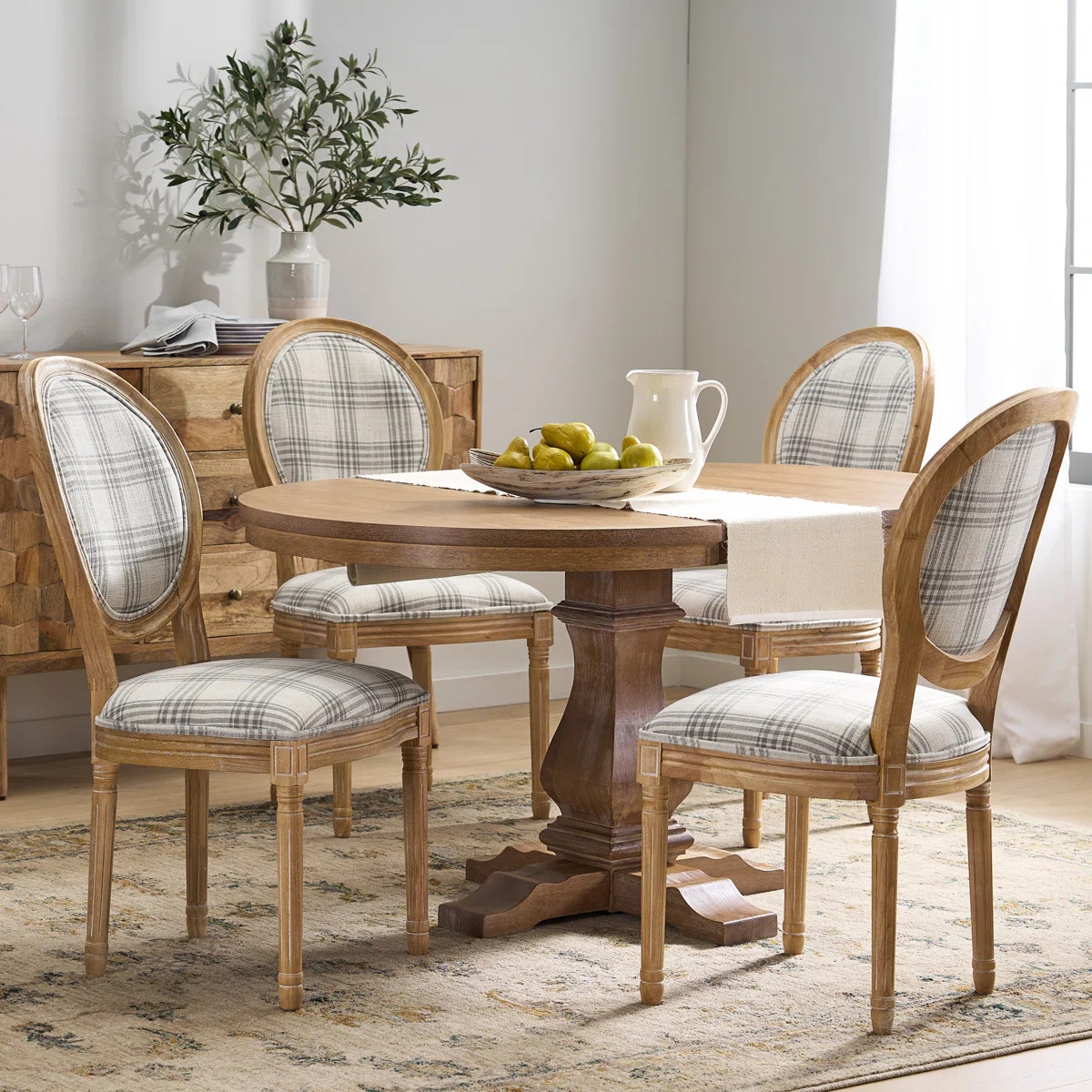 Caistor 4 - Person Extendable Pedestal Dining Set | Wayfair North America