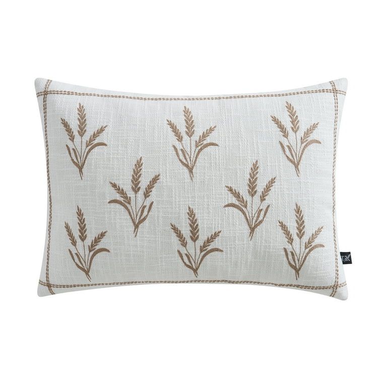 My Texas House 14" x 20" Harvest Wheat Ivory Cotton Slub Decorative Pillow | Walmart (US)