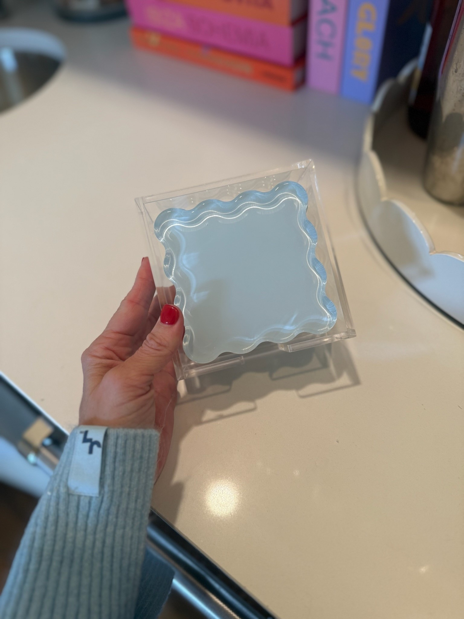 Love these acrylic coasters that come in a set of four! Such a fun hostess and Christmas gift! 

#LTKHome #LTKGiftGuide #LTKFindsUnder50
