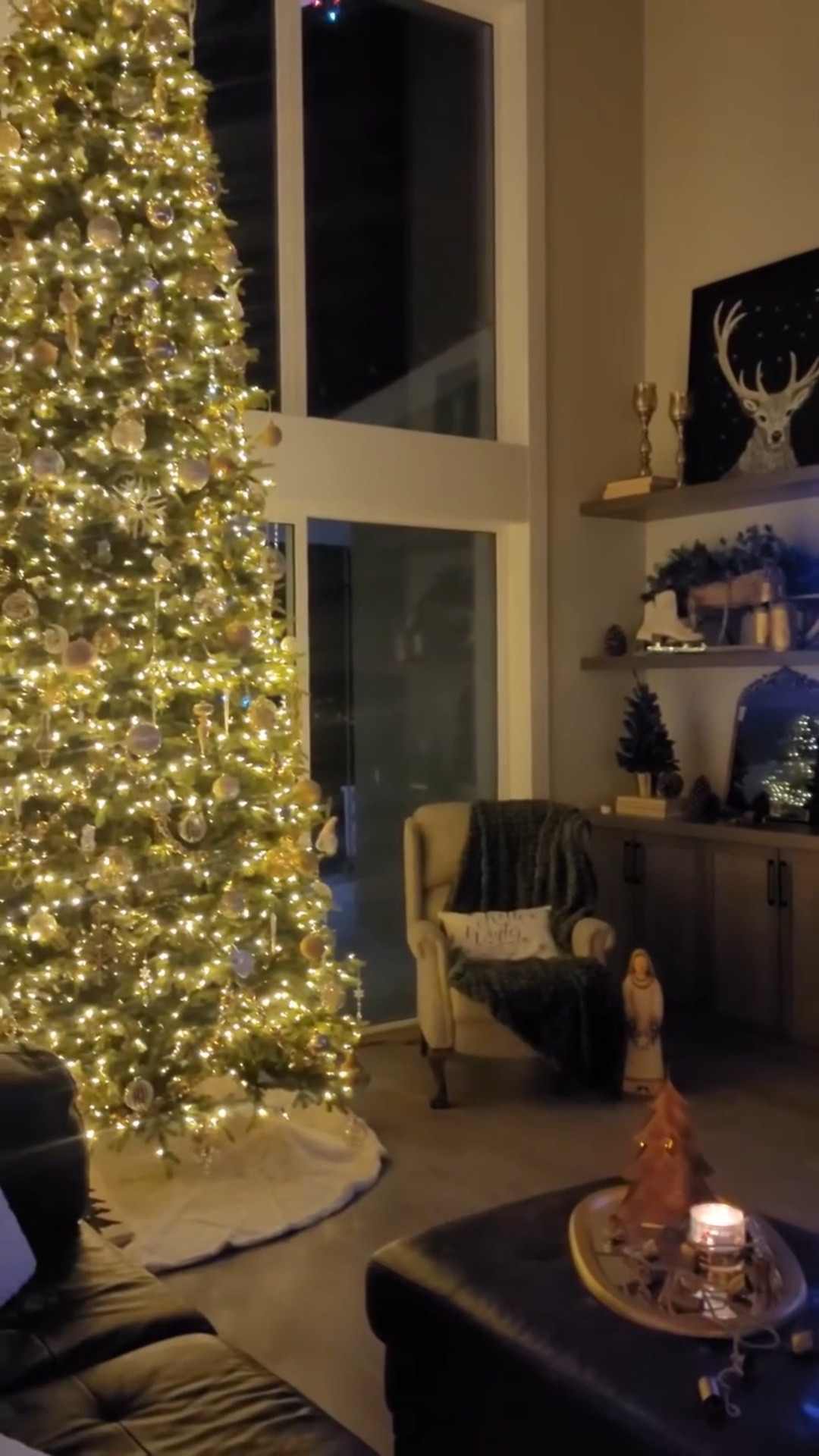 After years of experimenting with this room, I think I finally got it right. It is the perfect blend of cozy, warmth, peace and sparkle. 

The key factor is the 15 foot Balsam Hill narrow fir tree, roaring 20's glamorous ornaments and cherished treasures I have collected or made thru the years.

Some of my treasures are the old sleigh, gold bells and reindeer painting I did a few years ago.

I hope this inspires you to add old treasures with new!




Christmas / Christmas decor / Christmas decorations / Elegant Christmas / Glam Christmas / Luxury Christmas /

#LTKHome #LTKHoliday #LTKStyleTip