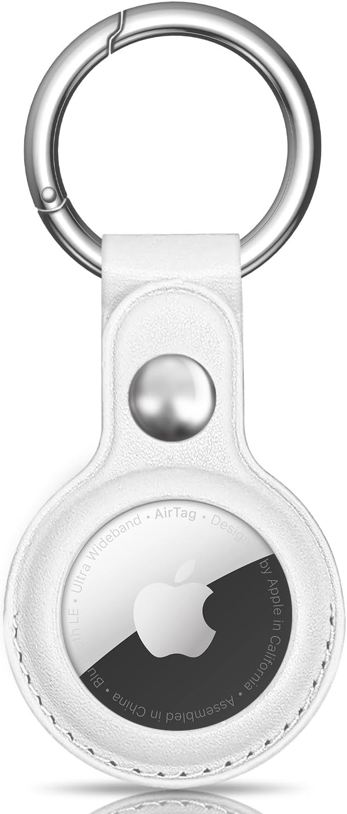 Air Tag Keychain for Apple Airtags Holder, Protective Leather Airtags Case Tracker Cover with Air... | Amazon (US)