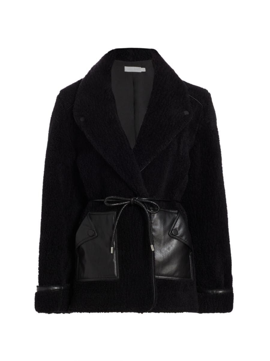 Jonathan Simkhai Standard Kimia Fleece Tie-Waist Jacket | Saks Fifth Avenue