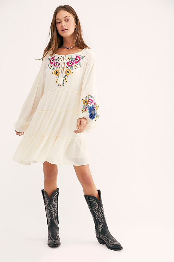 Spell On Your Embroidered Mini Dress | Free People (Global - UK&FR Excluded)