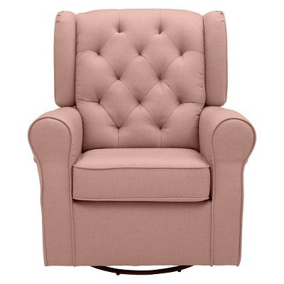 Delta Children Emma Nursery Glider Swivel Rocker Chair - Blush | Target
