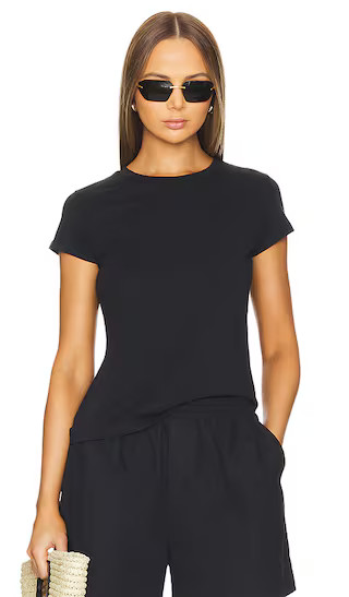 Short Sleeve Organic Classic Crew in Black | Revolve Clothing (Global)