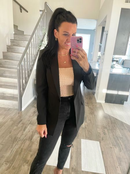 Blazer style for weekends! Wear to work by switching out to non-distressed jeans, pants, and cute mules! This blazer is 20% off and comes in 10 colors! I got an XS, but it is tight. I would recommend going with your normal size.

My jeans are 2 year’s ago version. I linked up this year’s which is not distressed.

Linking up the other outfit pieces from my Blazer Style Reel!

#ltkworkwear • blazer • Amazon • blazer style • workwear •

#LTKBacktoSchool #LTKSeasonal #LTKunder100