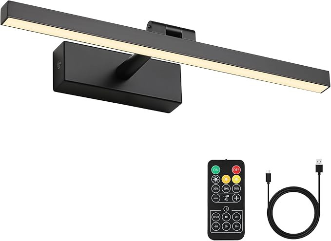 Joosenhouse Wireless Picture Light Battery Operated Gallery Light with Remote Control Rechargeabl... | Amazon (US)