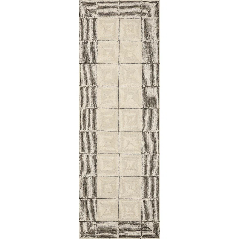 Chris Loves Julia x Loloi Francis Collection FRA-02 Cream / Black, ContemporaryArea Rug | Wayfair North America