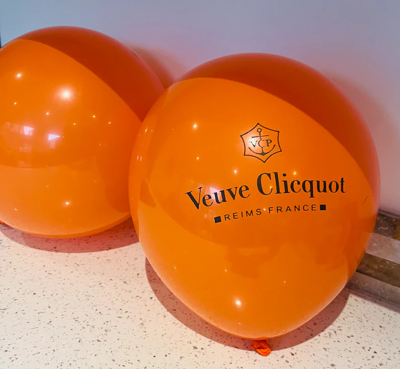 Veuve Clicquot Champagne Orange Party Balloon X200 - Etsy | Etsy (US)